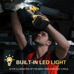 HIGH TORQUE 1/2" IMPACT WRENCH BRUSHLESS CORDLESS BATTERY IMPACT GUN KIT -Yellow