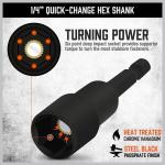 Magnetic Nut Driver Set | 47-Piece | Nut Driver Set for Impact Drill | SAE (1/4"