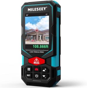 MiLESEEY 100M Laser Distance Meter with Pointfinder Camera Outdoor Measuring