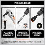 Magnetic Nut Driver Set | 47-Piece | Nut Driver Set for Impact Drill | SAE (1/4"