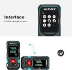 MiLESEEY 100M Laser Distance Meter with Pointfinder Camera Outdoor Measuring