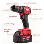 New For Milwaukee M18 Battery Cordless Drill Driver Kit With Battery & Charger