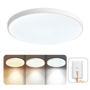 Flush Mount LED Ceiling Light 12 Inch, Ultra Thin 1.97" Low Profile Round