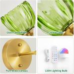 Battery Operated Wall Sconce Set of 2, Rechargeable Wireless Wall Sconce Lights