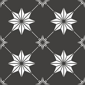 FloorPops Black Rigel Peel & Stick Floor Tiles, FP3990