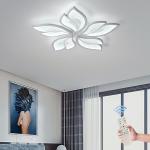 Modern LED Acrylic Ceiling Light Flush Mount Lamp Chandelier Living Room Remote