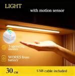 Rechargeable LED Motion Sensor Under Cabinet Closet Light USB Kitchen Lamp Strip