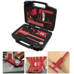 Aluminium Woodwork Measuring and Scribing Tool Set - 9 Piece Precision Kit for Carpentry and DIY Projects with Storage Box(10 Pieces.)