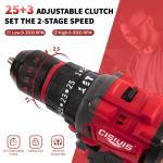 New For Milwaukee M18 Battery Cordless Drill Driver Kit With Battery & Charger