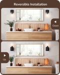 EDISHINE 2Pack Wall Sconces Farmhouse Vanity Lights Fixtures Wood Rustic Lamp