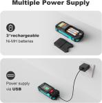 MiLESEEY 100M Laser Distance Meter with Pointfinder Camera Outdoor Measuring