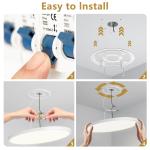 6 Pack 12 Inch 5CCT LED Ceiling Light Flush Mount Dimmable Fixture White 2880LM