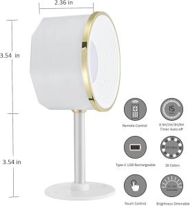 LED Wall Light Indoor Rechargeable Magnetic Touch Remote Control Sconce Lights