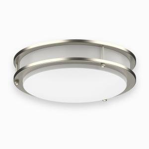 LED Ceiling Light 4000K Flush Mount Fixture Dimmable Double Ring 10"/12"/14"