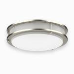LED Ceiling Light 4000K Flush Mount Fixture Dimmable Double Ring 10"/12"/14"