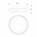 11" 13" LED Ceiling Light ALL-IN-ONE Adjustable Color Dimmable Flush Mount Slim