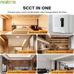 12 Pack 6 Inch 5CCT LED Recessed Ceiling Light 2700K-5000K With Night light