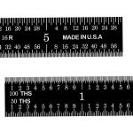 Flexible Stainless Steel Rulers 6" and 12" with Clear Etched Graduation Markings