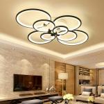 8Heads Indoor Modern LED Ceiling Light Pendant Lamp Living Room Dimmable Fixture