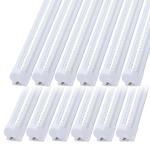 12 Pack 4FT 60W LED Linkable Shop Ceiling Light Super Bright Daylight 6000K