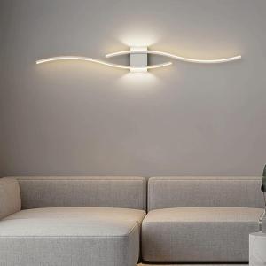 Modern LED Vanity Light Bathroom Light Fixture Over Mirror with Remote Control 