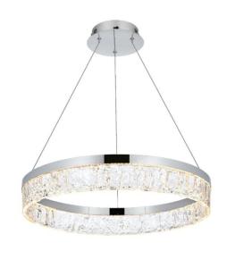 Chandelier Light Fixture Modern Foyer Living Dining Room Bathroom Chrome 22"