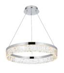 Chandelier Light Fixture Modern Foyer Living Dining Room Bathroom Chrome 22"