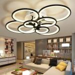 8Heads Indoor Modern LED Ceiling Light Pendant Lamp Living Room Dimmable Fixture