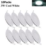 10Pack 3Inch LED Ceiling Lights Ultra-Thin Recessed Retrofits Kit 6000K Daylight