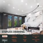 12 Pack 6 Inch 13W 5CCT Ultra-Thin LED Recessed Ceiling Light with Junction Box