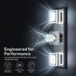 20'' Vanity Light 3 Lights Dimmable LED Bathroom Over Mirror Wall Fixture Chrome