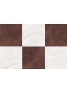 FloorPops x Chris Loves Julia Bonneville Oxblood Peel and Stick Floor Tiles, FP6333