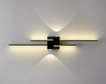 Black Wall Sconces LED Bathroom Vanity Linear Wall Lamp 4000K Neutral Light