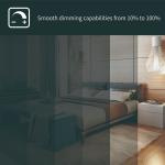 LED Ceiling Lights Flush Mount 10" Brushed Nickel 1200 Lumens Bright Adjustable