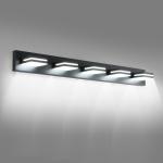 40 Inch 5 Lights LED Black Modern Vanity Light Bathroom Mirror Wall Lamp Fixture