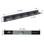 40 Inch 5 Lights LED Black Modern Vanity Light Bathroom Mirror Wall Lamp Fixture