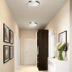 LED Ceiling Lights Flush Mount 10" Brushed Nickel 1200 Lumens Bright Adjustable