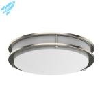 LED Ceiling Flush Mount Ceiling Light Brushed Nickel 2-PACK 10''/12"/14"