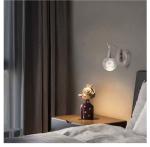 Crystal Wall Sconce, Indoor LED Modern Wall Sconces, 5W Dimmable Moon Wall Light