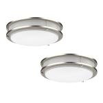 2-PACK LED Flush Mount Dimmable Ceiling Light 4000K Daylight 10"/12"/14
