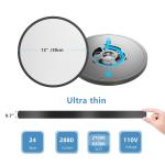 6 Pack 12 Inch 5CCT LED Ceiling Light Flush Mount Dimmable Fixture Black 2880LM