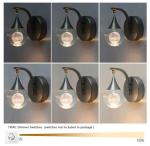 Crystal Wall Sconce, Indoor LED Modern Wall Sconces, 5W Dimmable Moon Wall Light