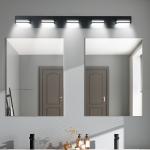 40 Inch 5 Lights LED Black Modern Vanity Light Bathroom Mirror Wall Lamp Fixture