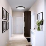 LED Flush Mount Ceiling Light 10 in. Matte Black Round Dimmable 4000K Daylight