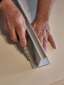 Heavy Duty Graphic Arts Safety Ruler w/ Stainless Steel Cutting Edge 25.5"