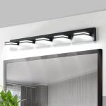 40 Inch 5 Lights LED Black Modern Vanity Light Bathroom Mirror Wall Lamp Fixture