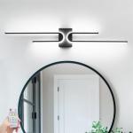 Dimmable Black LED Bathroom Light with Remote Control, 39.17 Inch Sconce