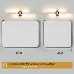 Dimmable Black LED Bathroom Light with Remote Control, 39.17 Inch Sconce