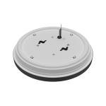 LED Flush Mount Ceiling Light 10 in. Matte Black Round Dimmable 4000K Daylight