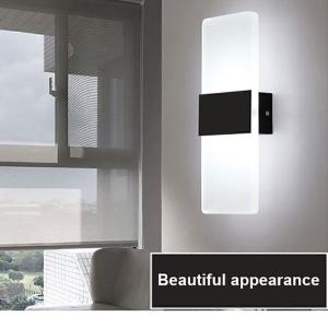 2x Modern Square LED Wall Light Up Down Lamp Indoor Home Sconce Lighting Fixture